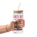 Booktrovert Glass Cup