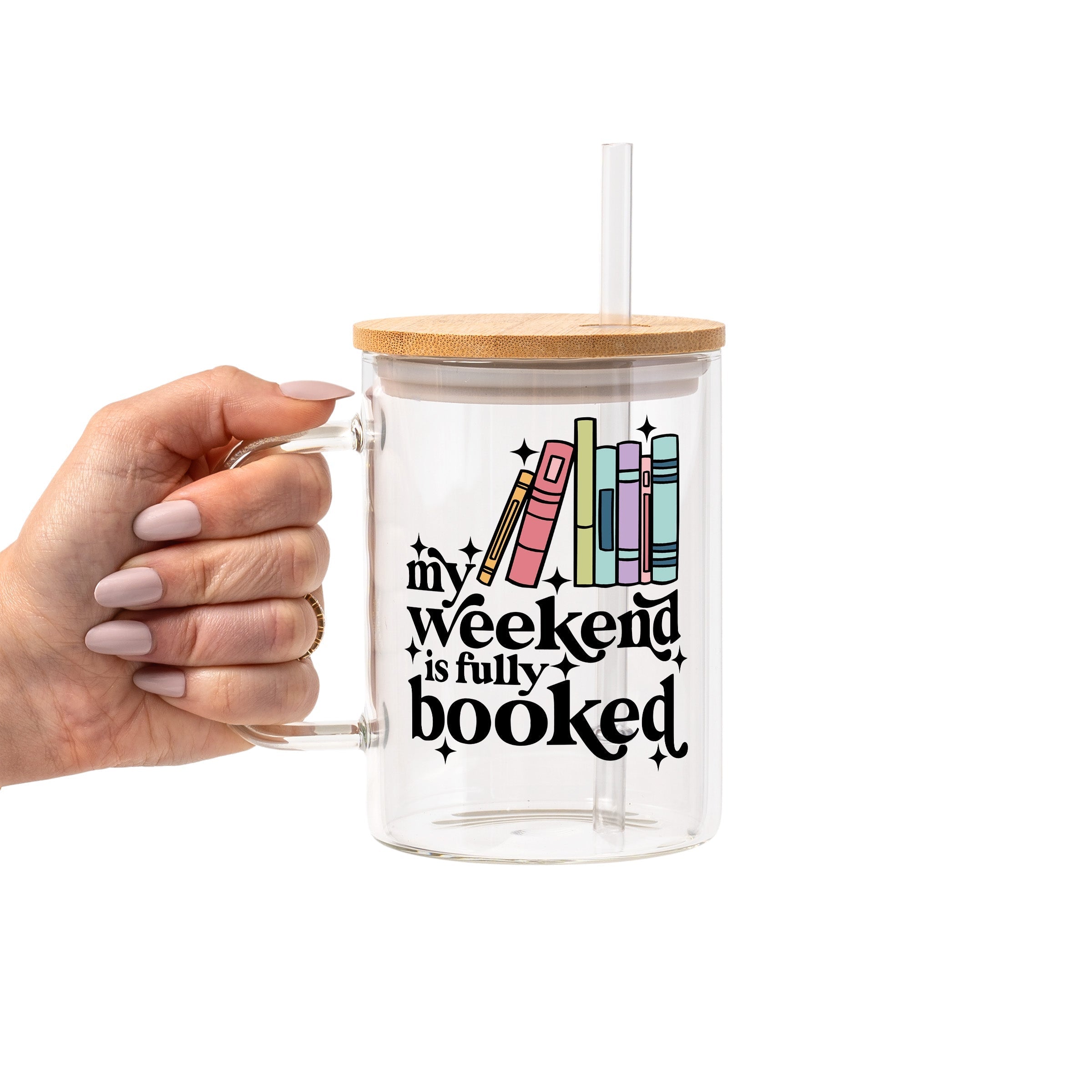 Fully Booked Weekend Glass Cup