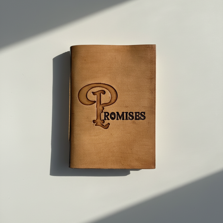 Pocket Leather Notebook | Reflections, Gratitude, Compliments, Vows, Promises