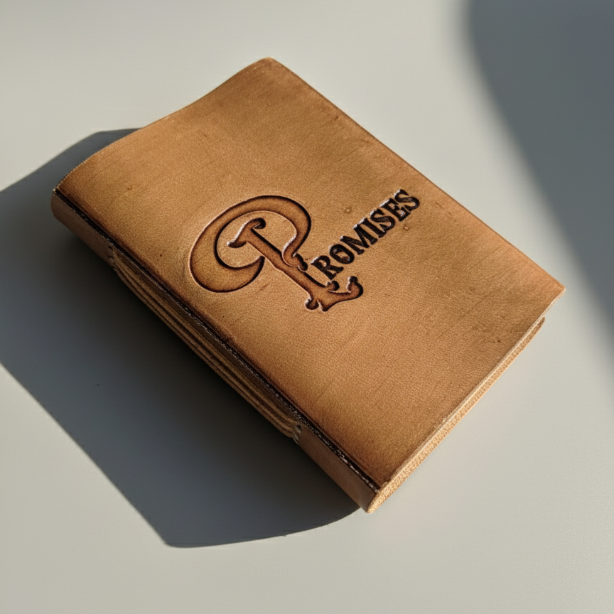 Pocket Leather Notebook | Reflections, Gratitude, Compliments, Vows, Promises