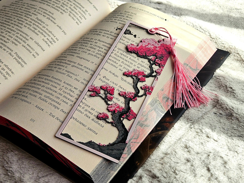 Sakura Framed Bookmark – Cherry Blossom Window Bookmark