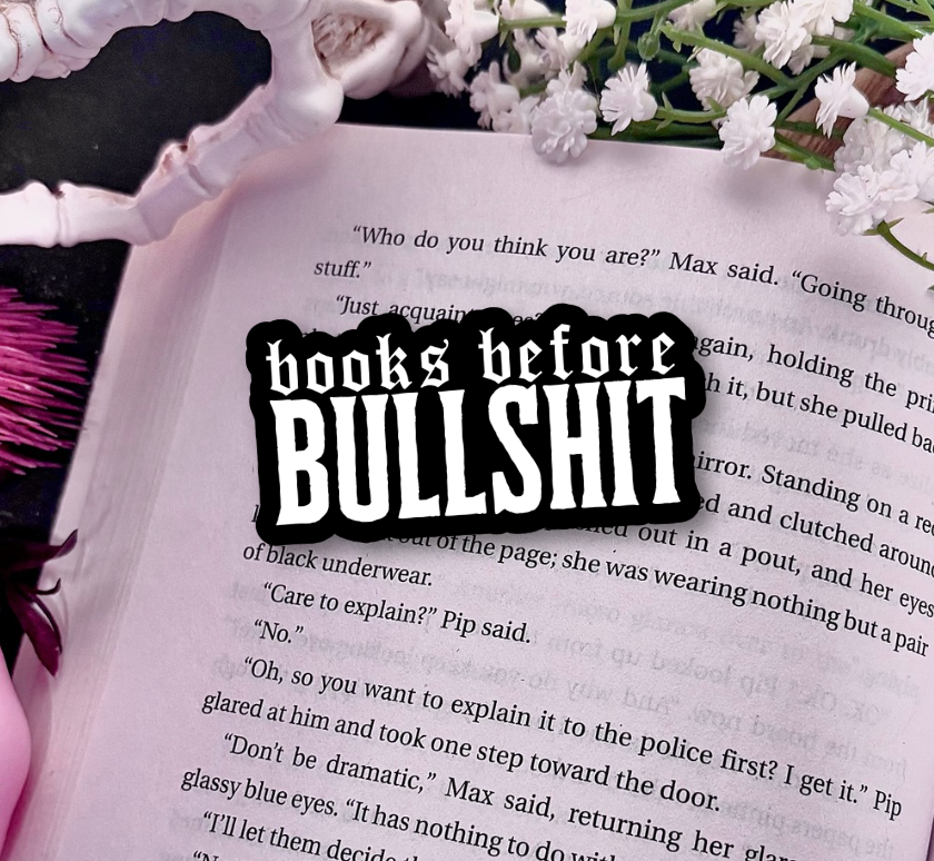 Books Before Bullshit Sticker