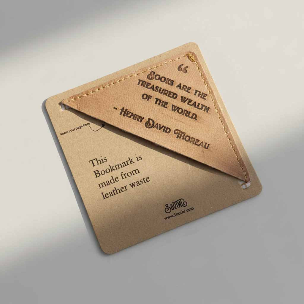 Square Leather Bookmarks