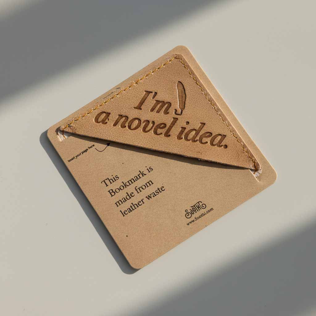Square Leather Bookmarks