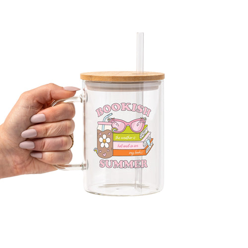 Bookish Summer Glass Cup