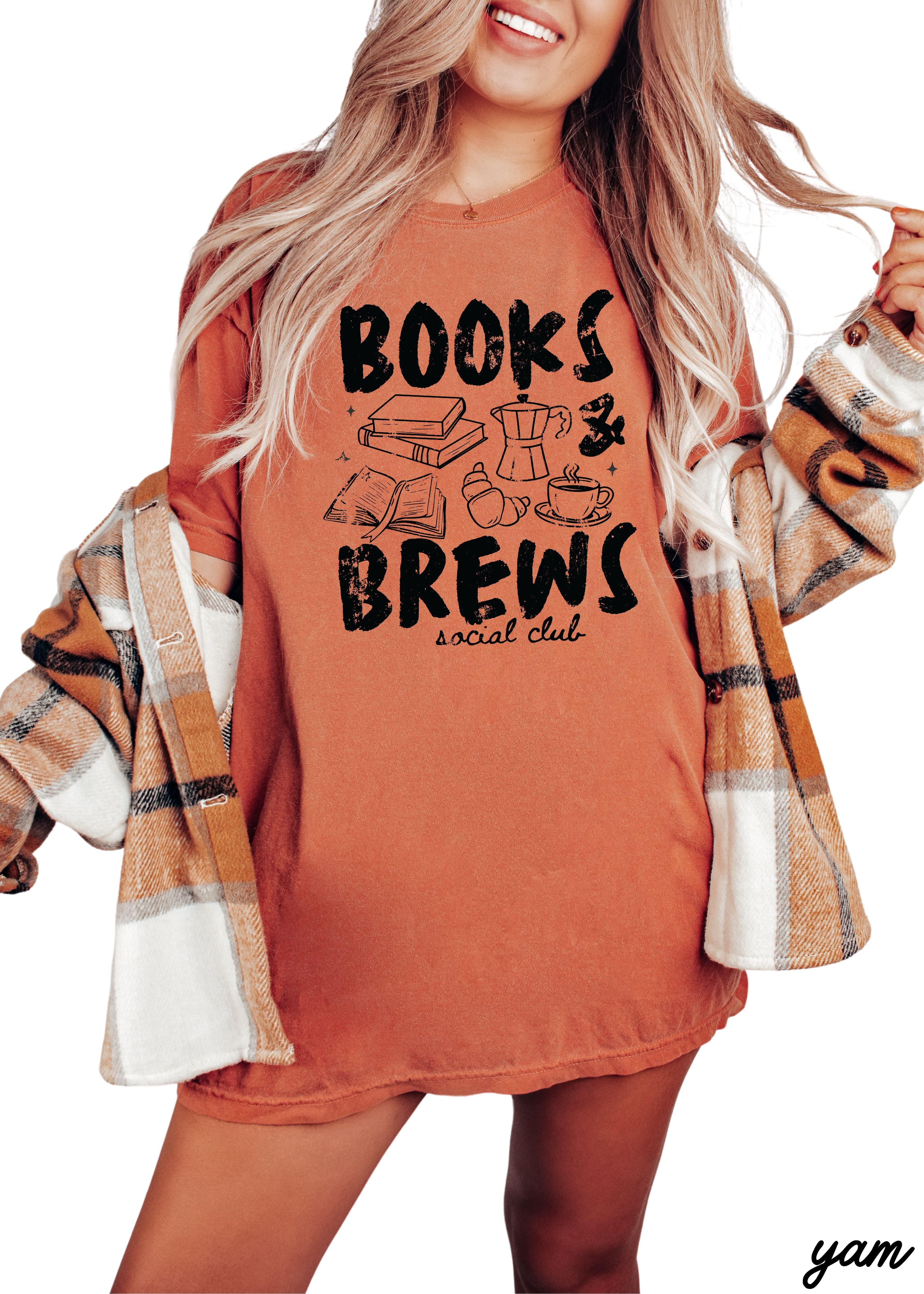 Books & Brews Tee *16 Colors (S-3X) COPY