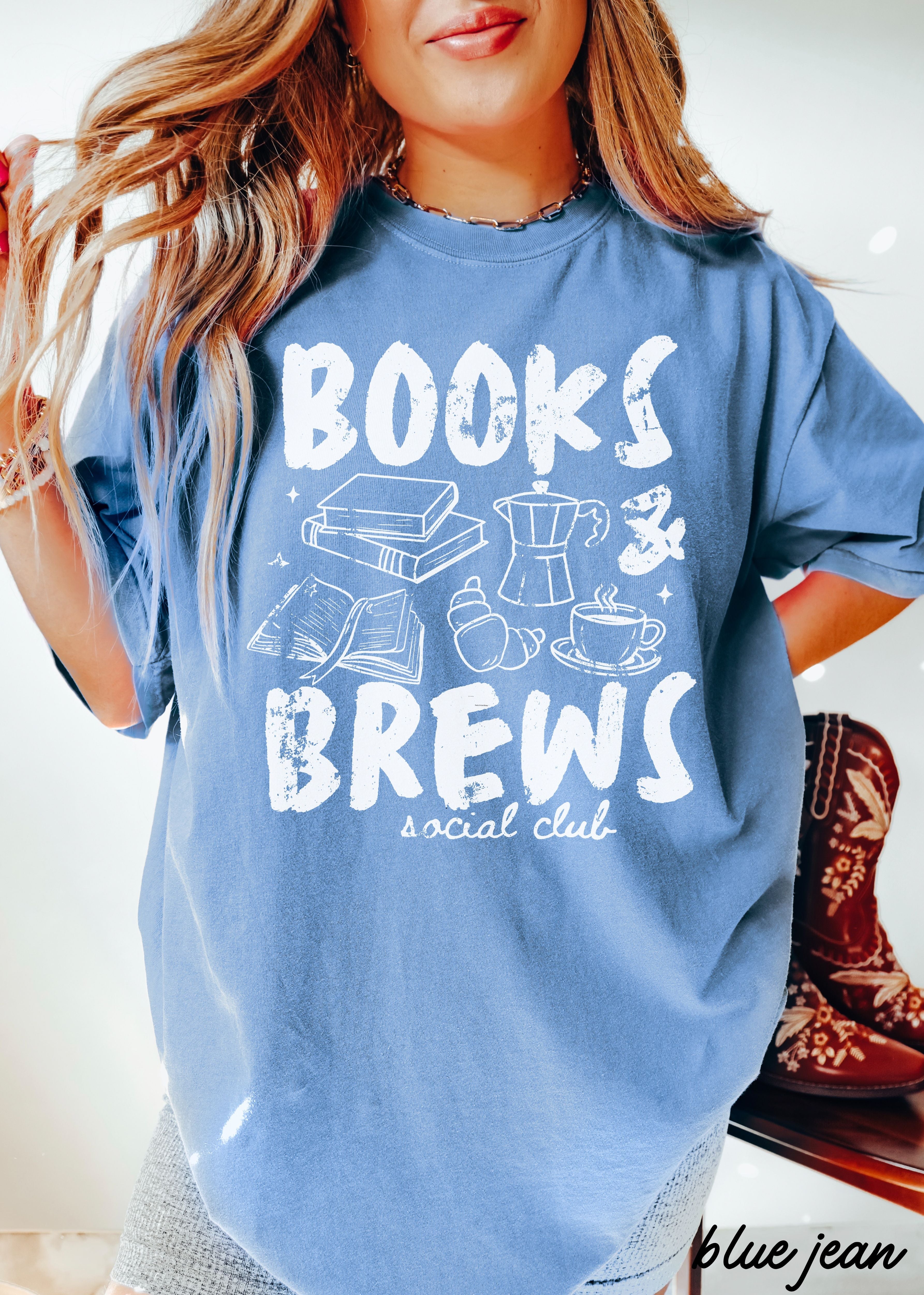 Books & Brews Tee *16 Colors (S-3X) COPY