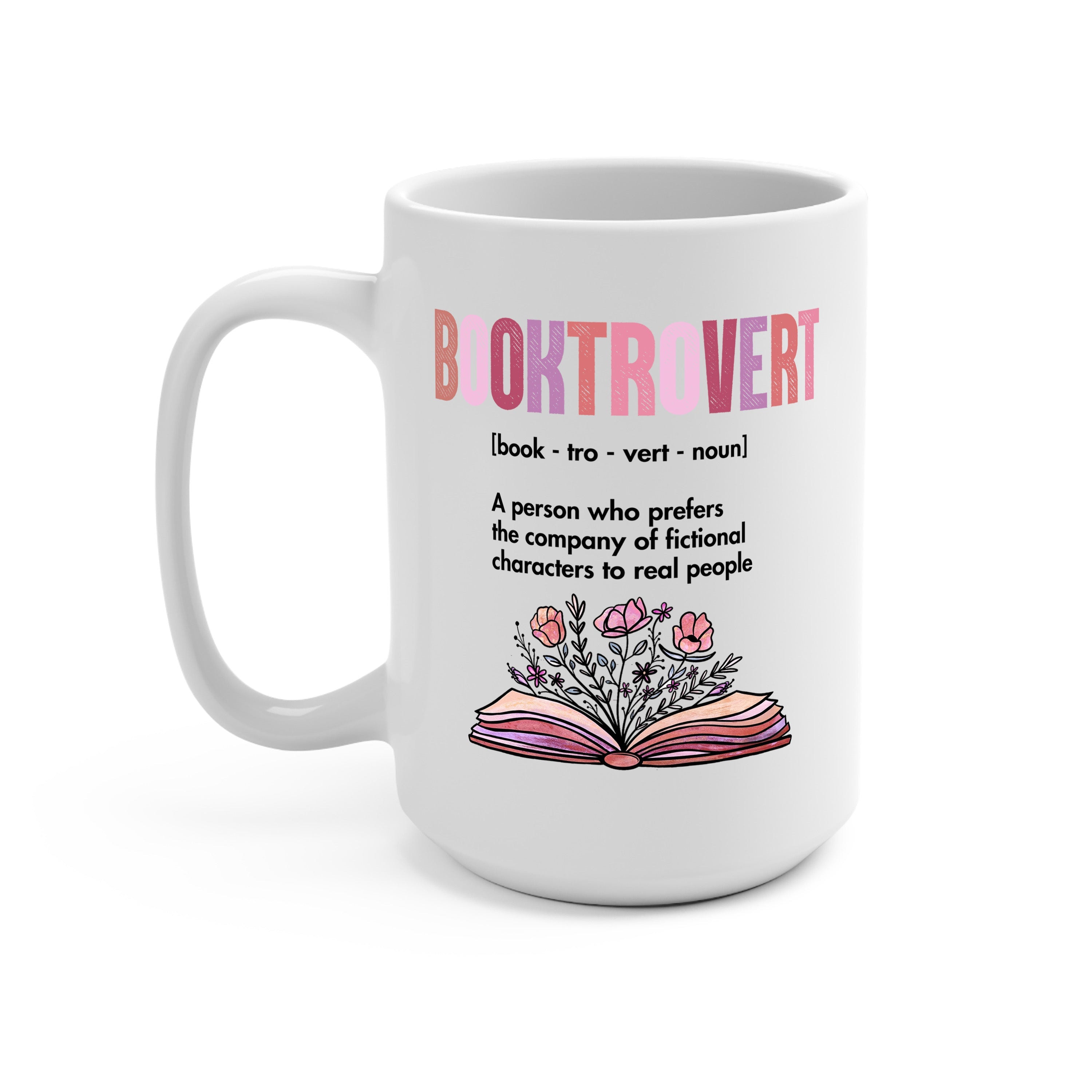 Booktrovert Glass Cup