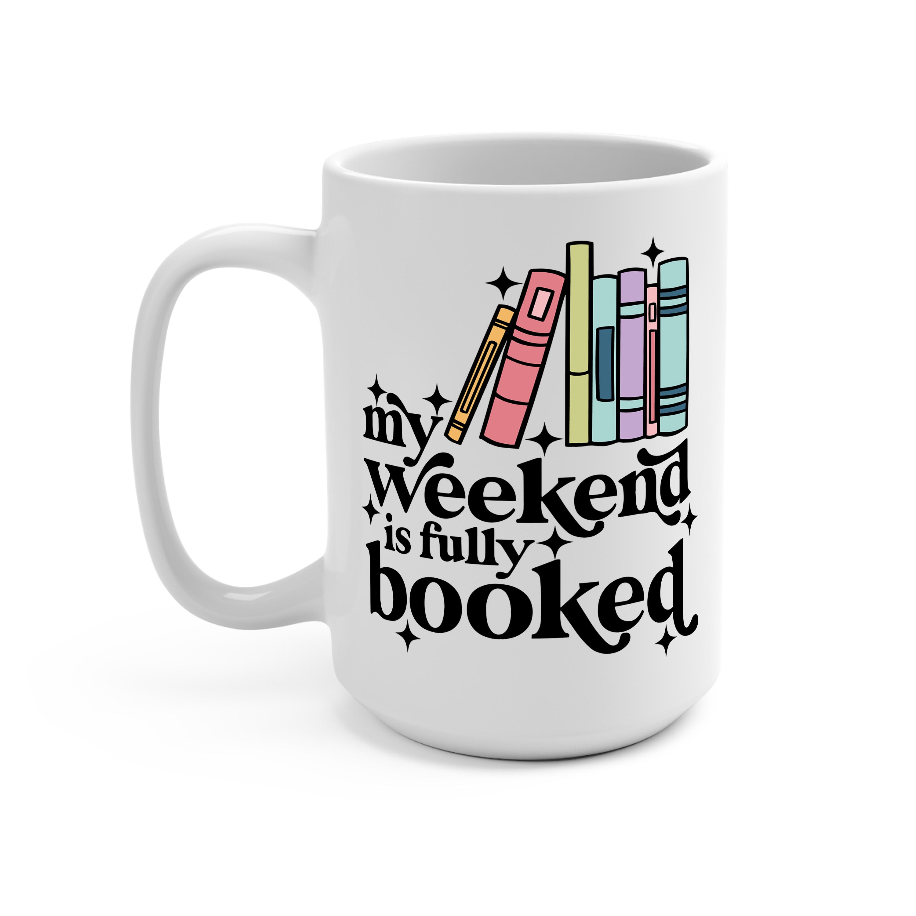 Fully Booked Weekend Glass Cup
