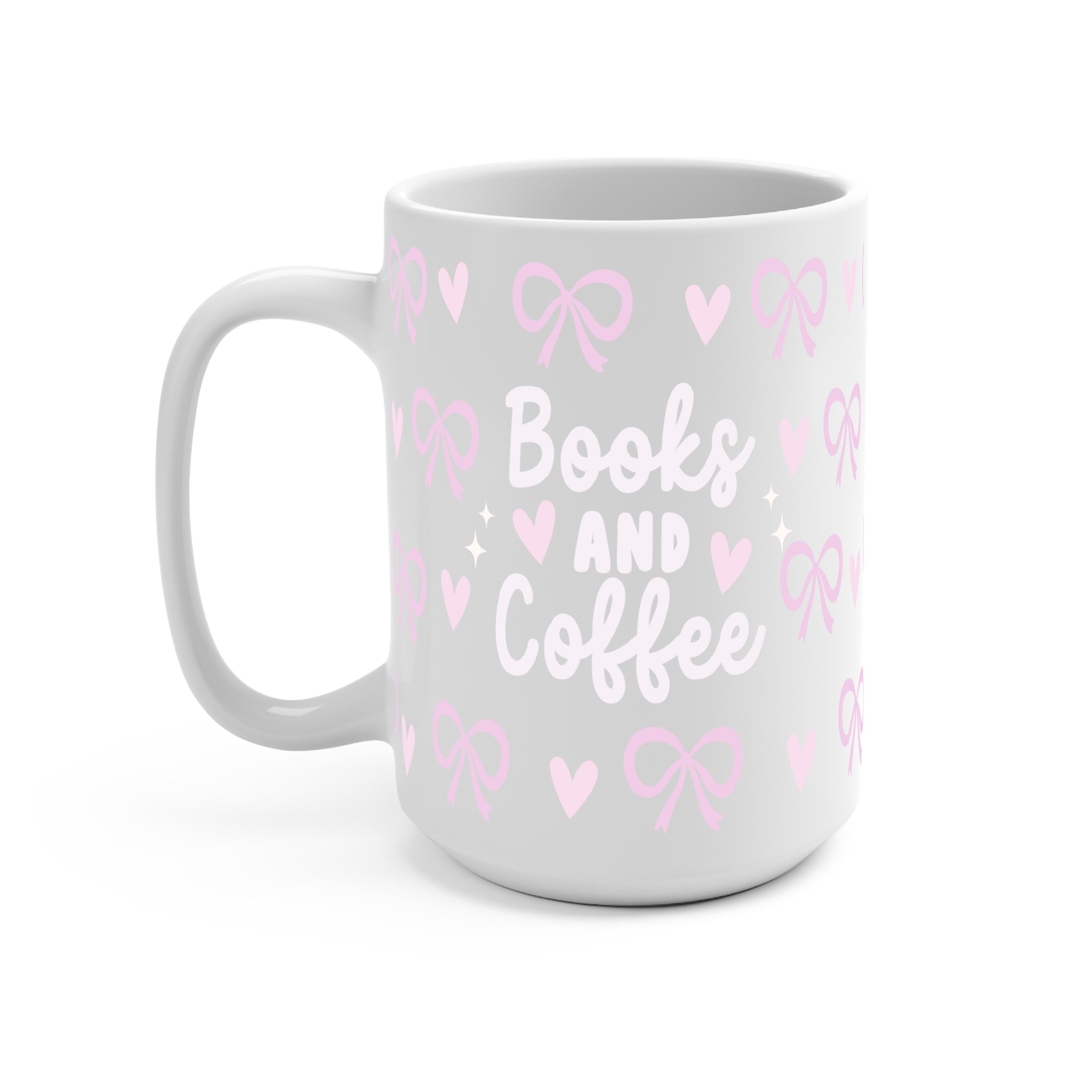 Coquette Books + Coffee Glass Cup