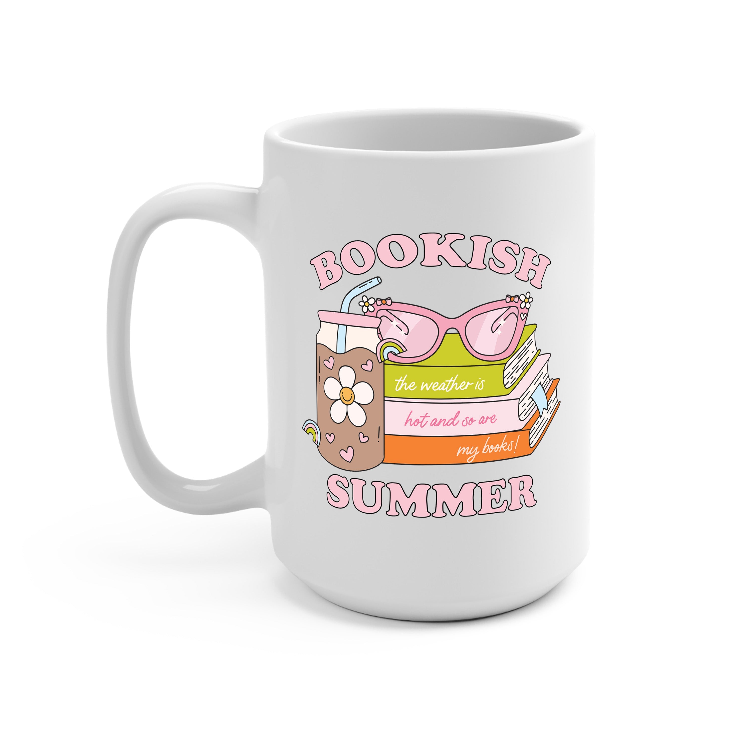 Bookish Summer Glass Cup