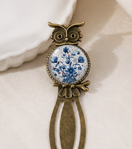Vintage Style Floral Owl Bookmarks