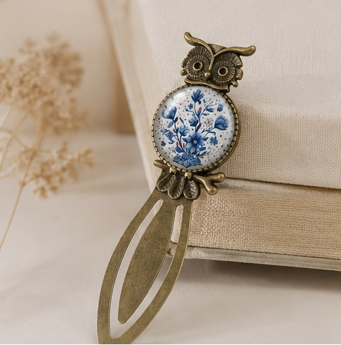 Vintage Style Floral Owl Bookmarks