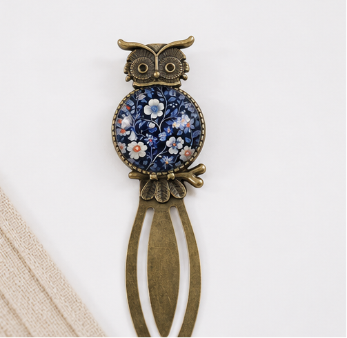 Vintage Style Floral Owl Bookmarks