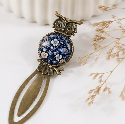 Vintage Style Floral Owl Bookmarks