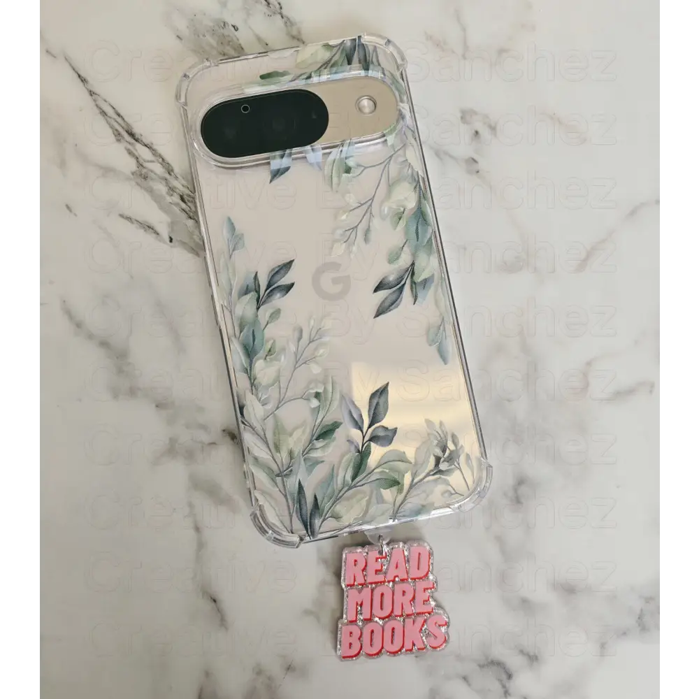 Read More Books—Acrylic Book–USB-C Dust Plug Charm for Kindle, Phones, and Tablets