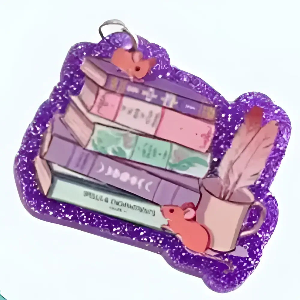 Read More Books—Acrylic Book–USB-C Dust Plug Charm for Kindle, Phones, and Tablets
