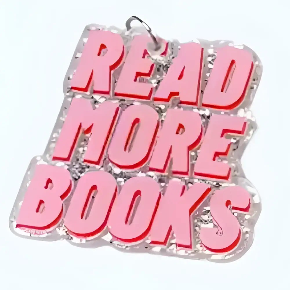 Read More Books—Acrylic Book–USB-C Dust Plug Charm for Kindle, Phones, and Tablets