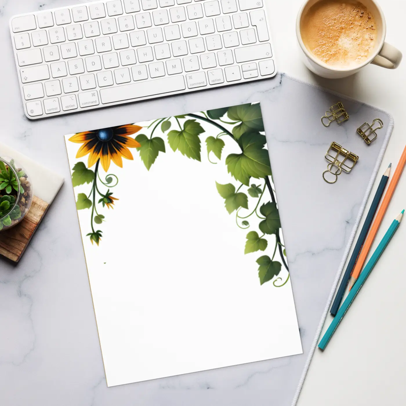 DipaliZ Susan Flower Notepad Creative Organization 6x8in