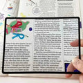 Book Page Magnification 180X120mm - Ultra Thin Convenient PVC Magnifier