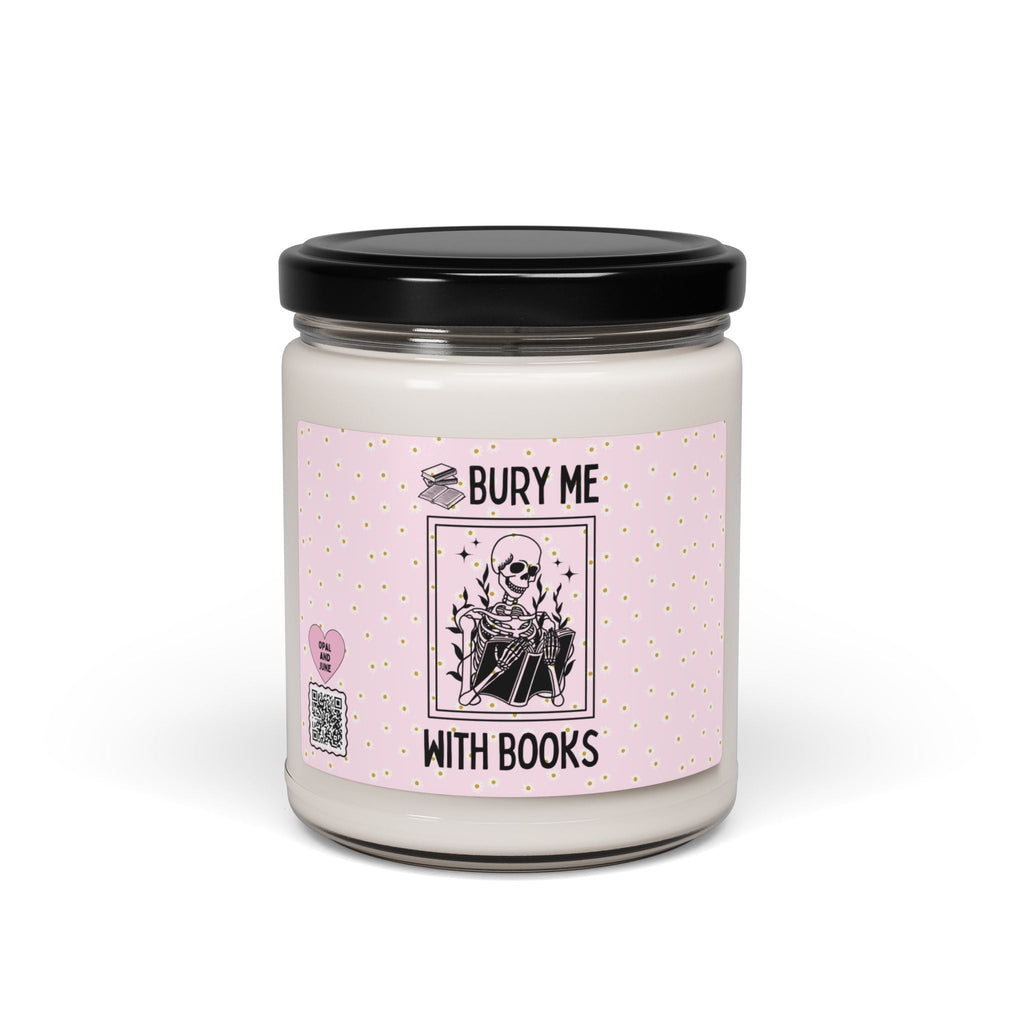 Bookish Skeleton Candle