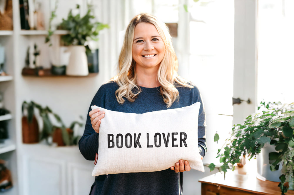 Book Pillow - Book Lover