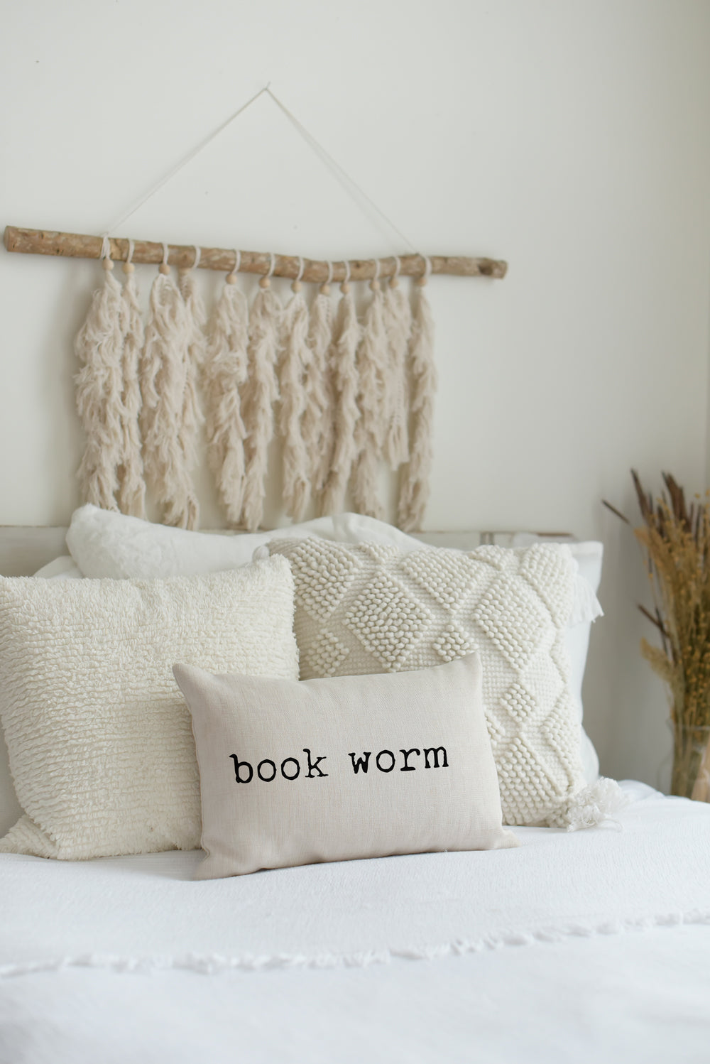 Book Pillow - Book Worm