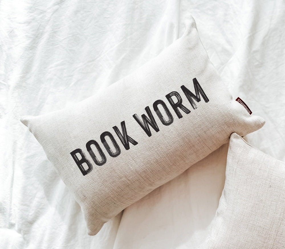 Book Pillow - Book Worm