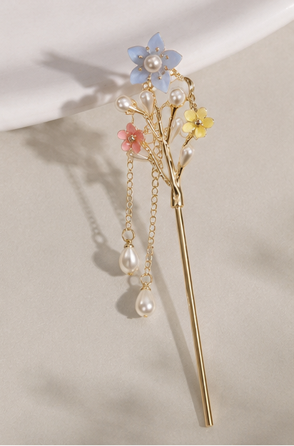 Vintage Style Floral Hairpins