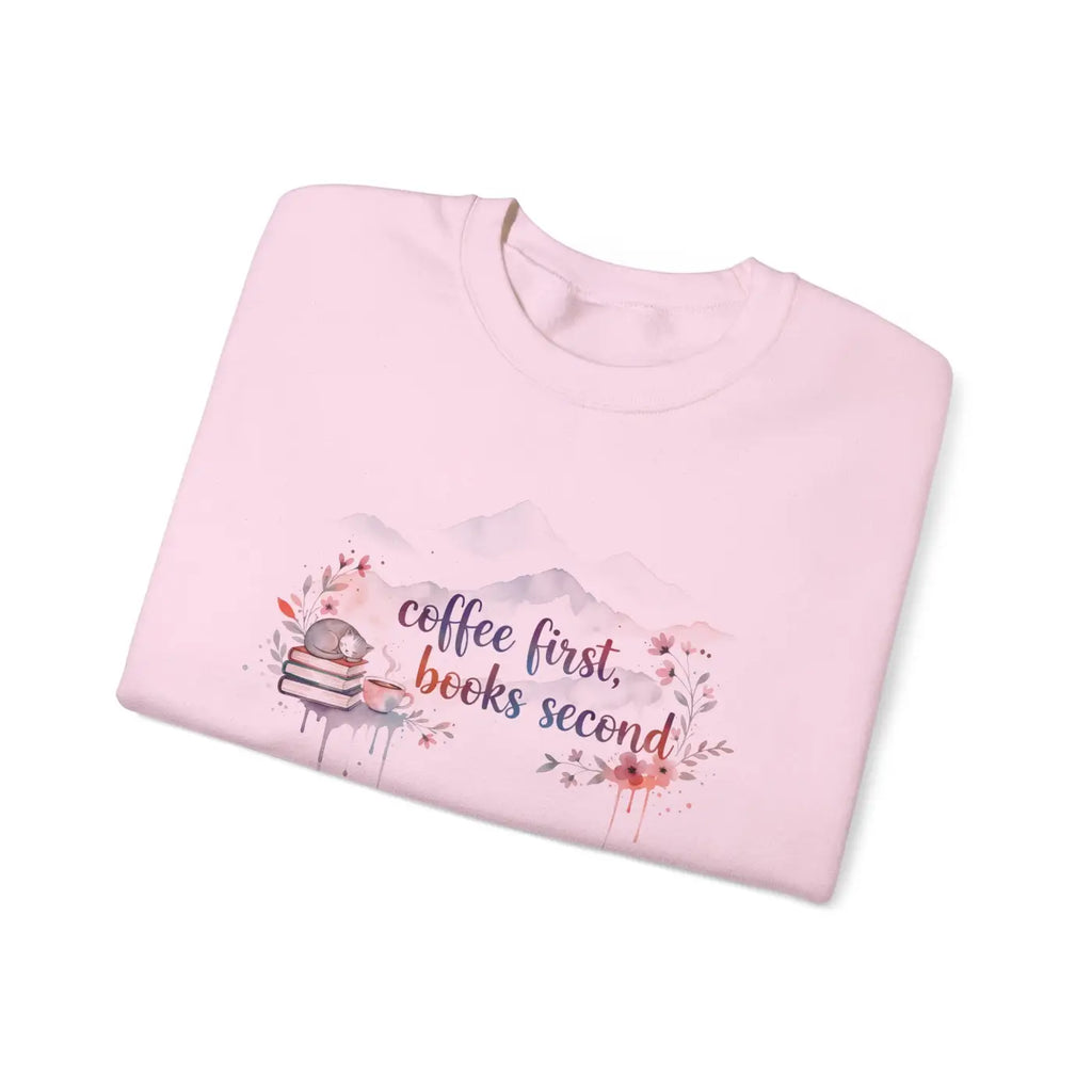 DipaliZ Books Second Sweatshirt Cozy Reader Crewneck