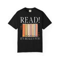 Cute Bookworm Tee Shirt with Butterflies: Read!