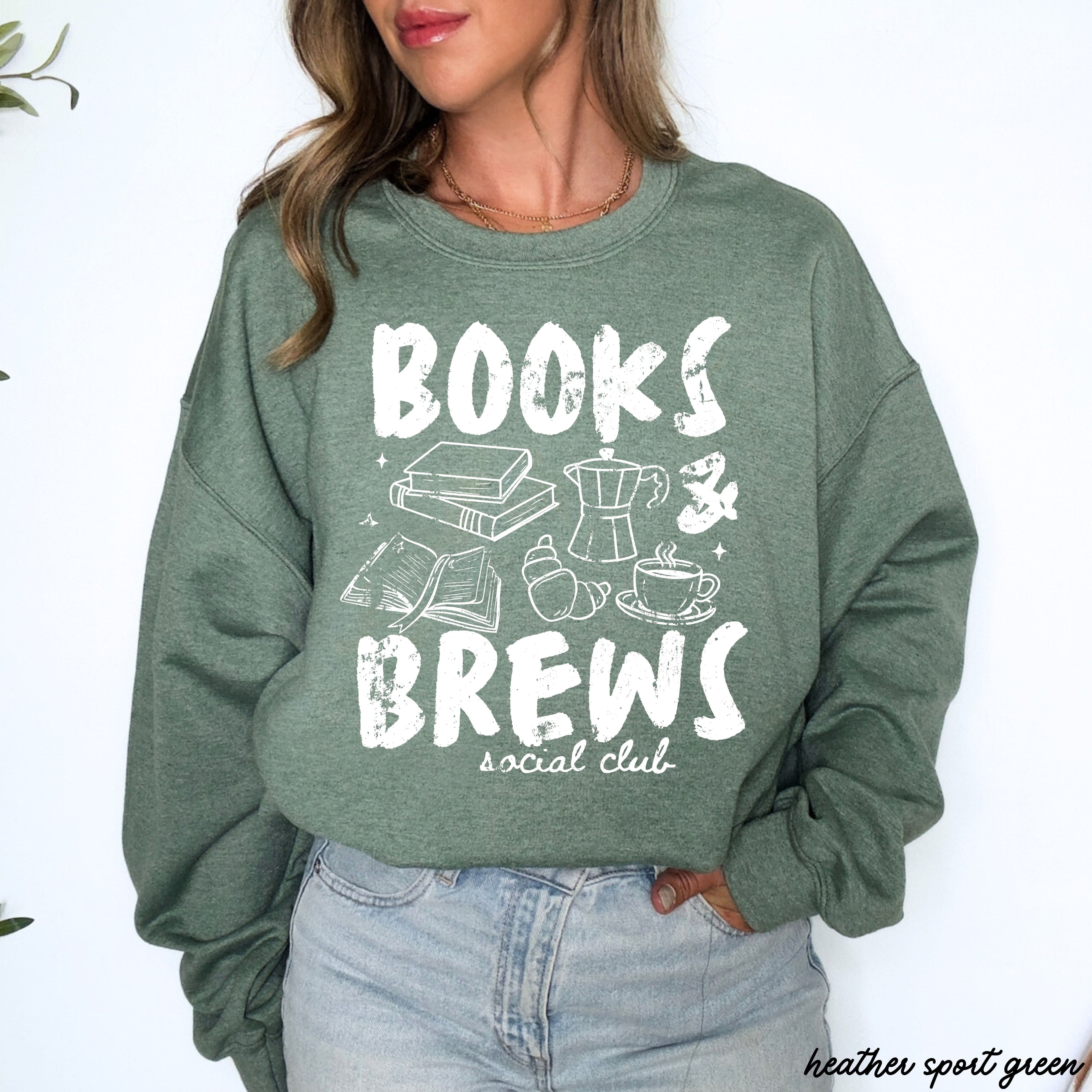 Books & Brews Sweatshirt *9 Colors (S-3X)