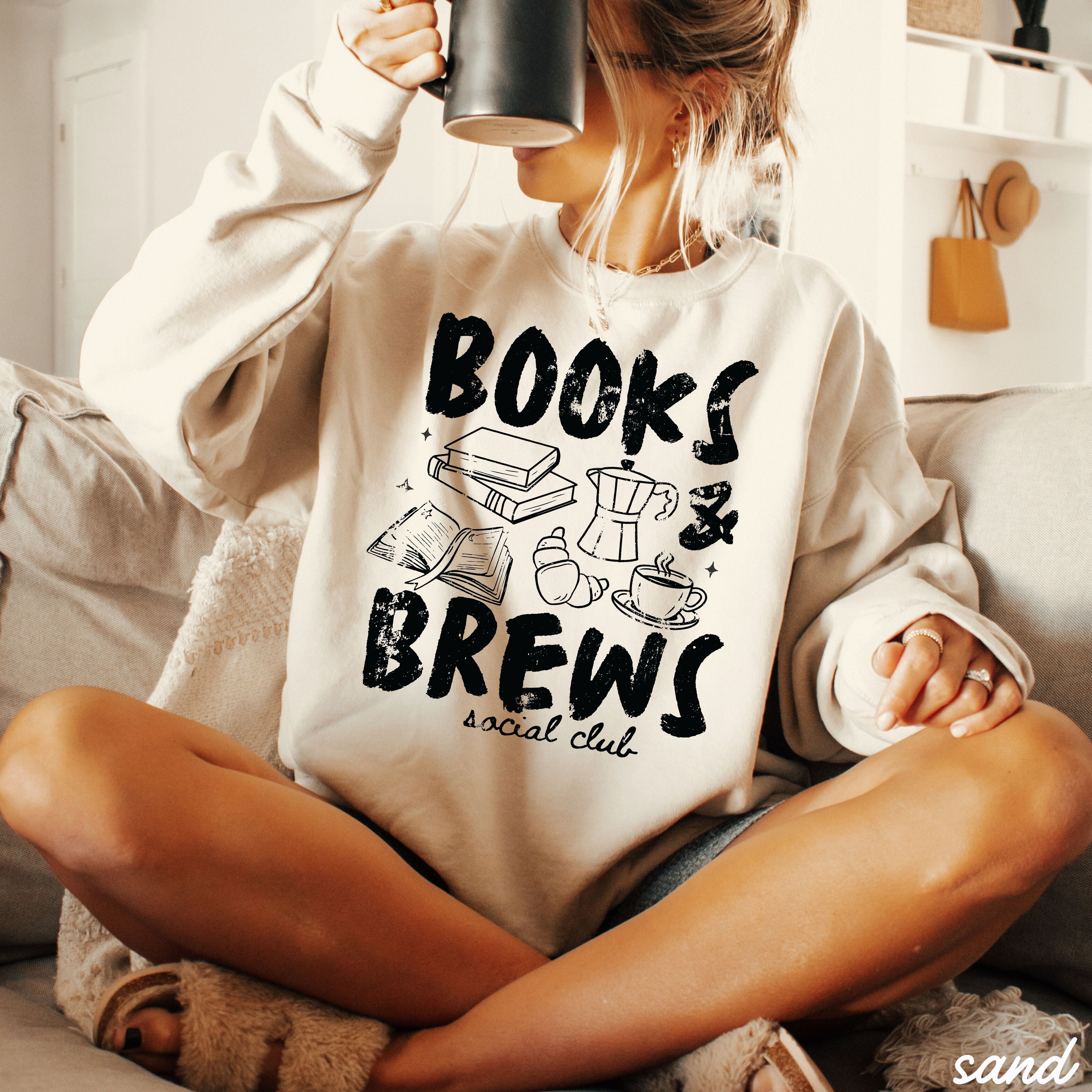 Books & Brews Sweatshirt *9 Colors (S-3X)