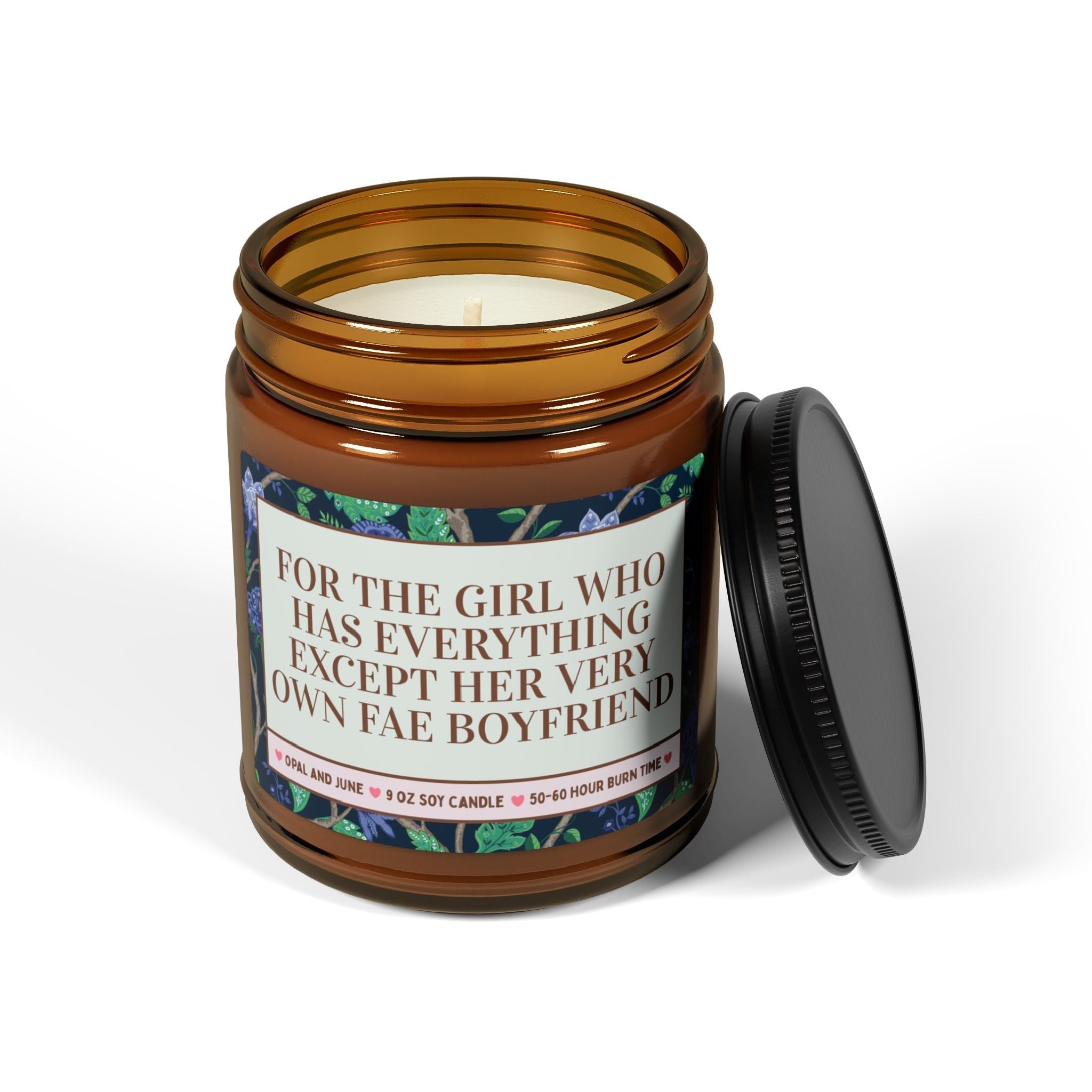 Fantasy Romance Reader Candle for Bookworm