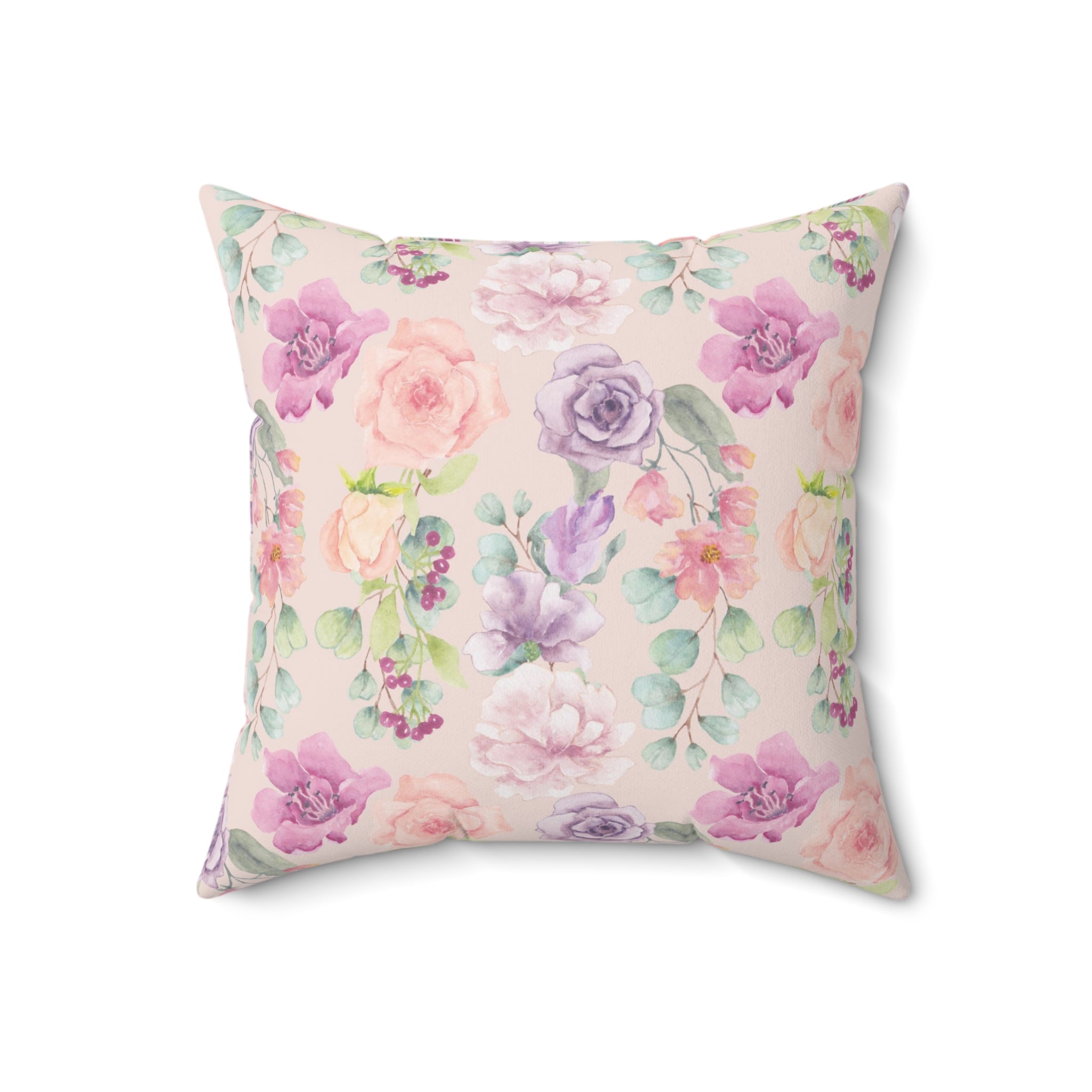 Floral Bookish Pillow for Romance Reader: My Night Is All Booked, Colorful Whimsigoth Pillow