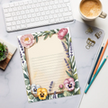 DipaliZ Border Ruled Notepad Magnetic Backing 8x10 Size