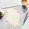 DipaliZ Lemon Pattern Ruled Notepad Magnetic Backing 5x8