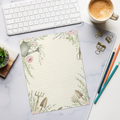 DipaliZ Garden Theme Design Notepad Magnetic Backing 5x8