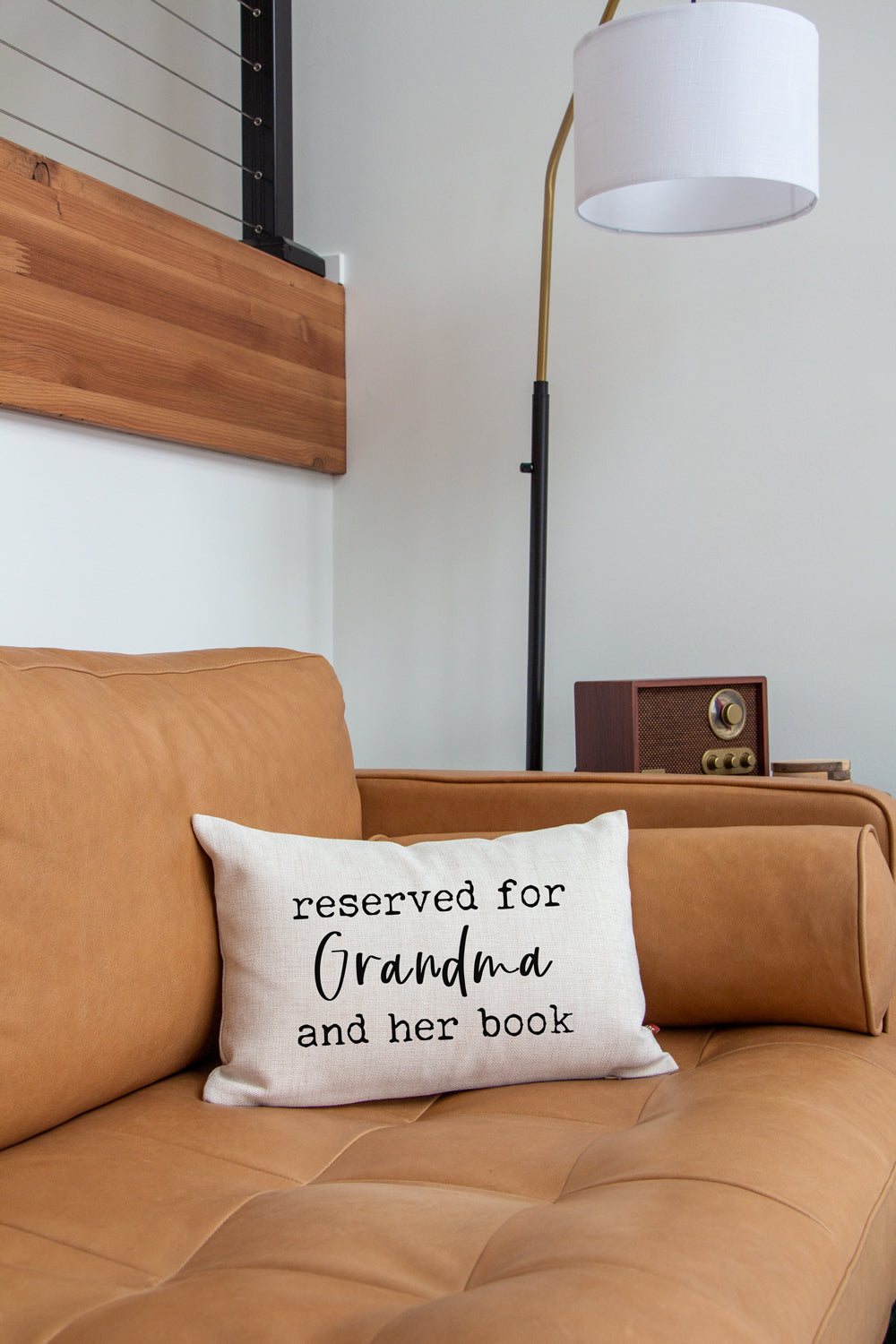 Reserved for Grandma and Her Book Pillow