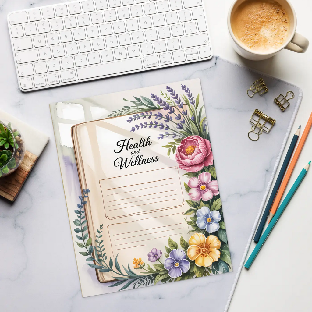DipaliZ Elegant Floral Notepad Trendy Outfits Planner