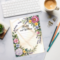 DipaliZ Classic Tear-away Notepad Trendy Outfits 8.5x11