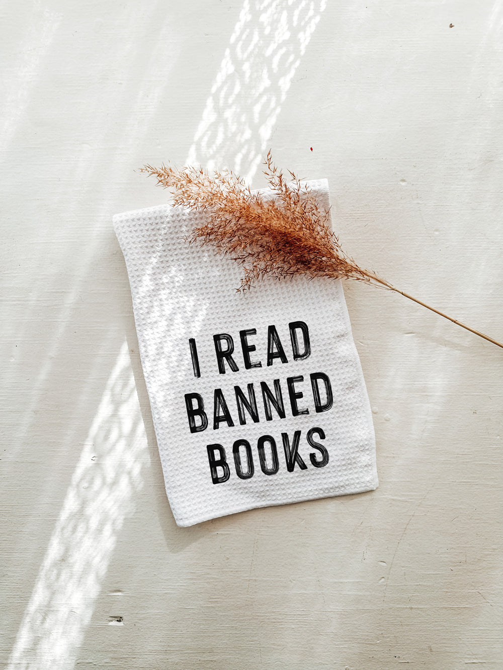 I Read Banned Books Tea Towel