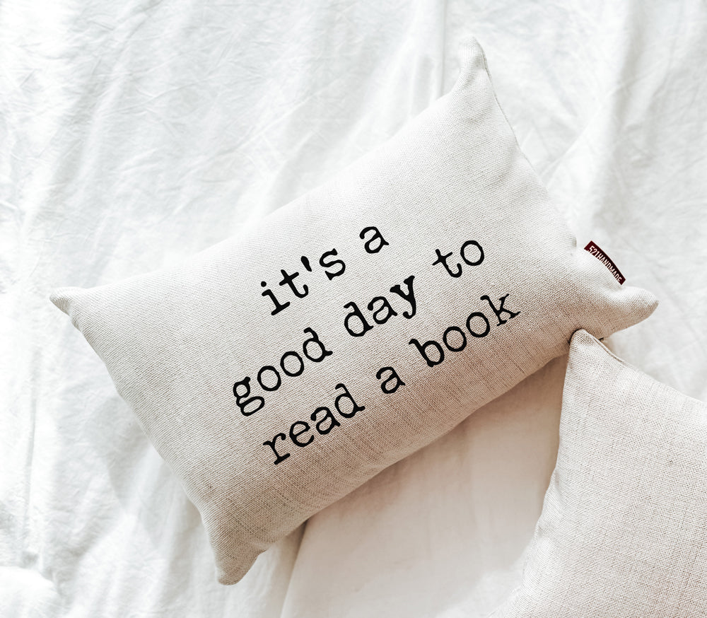 Book Pillow - It's A Good Day to Read a Book