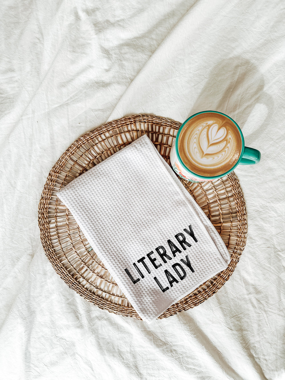Literary Lady Bookish Tea Towel