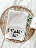 Literary Lady Bookish Tea Towel