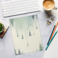 DipaliZ Misty Forest Magnetic Backing Notepad 5x8 Inch Ruled