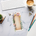 DipaliZ Ruled Notepad Spring Floral Magnetic Daily Notes Ruled