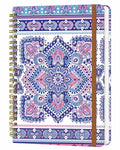 WLPFSAHF A5 Hardcover Spiral Journal Notebook Lined 120 Pages Bohemian