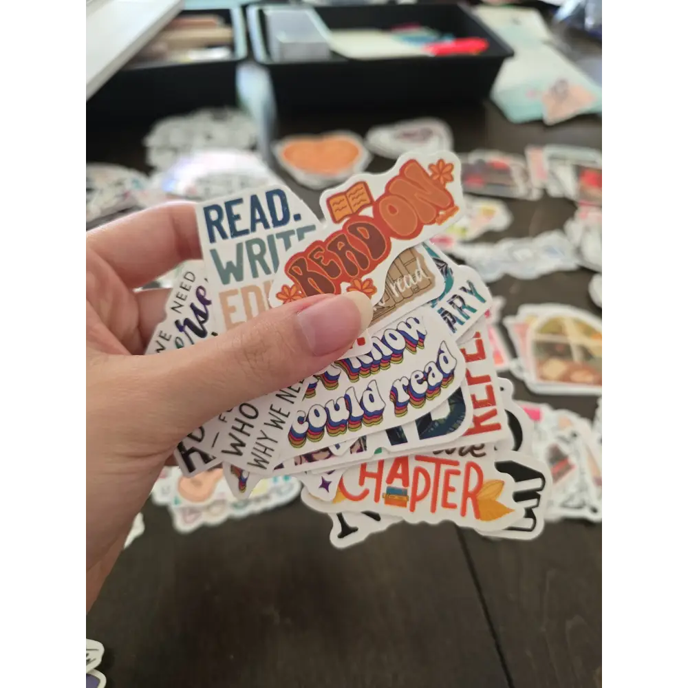 Reading Sticker Pack, 15 Stickers in one Pack