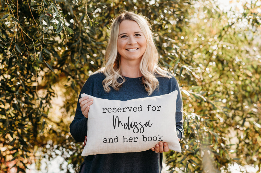 Book Pillow - Reserved For Custom Name Pillow